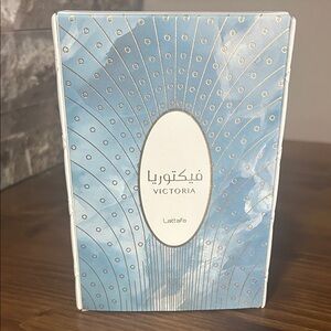 Victoria by Lattafa Eau de Parfum Box - Blue & White new in box